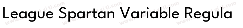 League Spartan Variable Regular字体转换